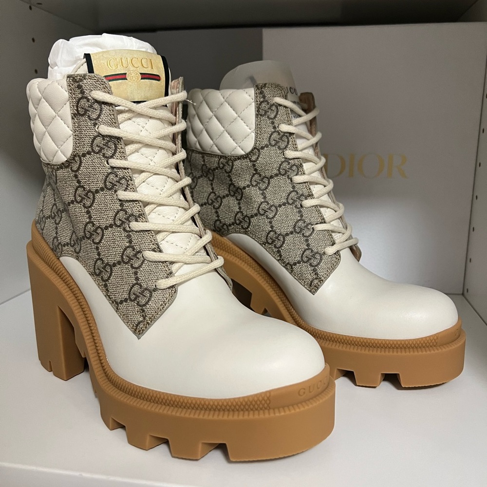 Gucci Trip, GG monogram boots